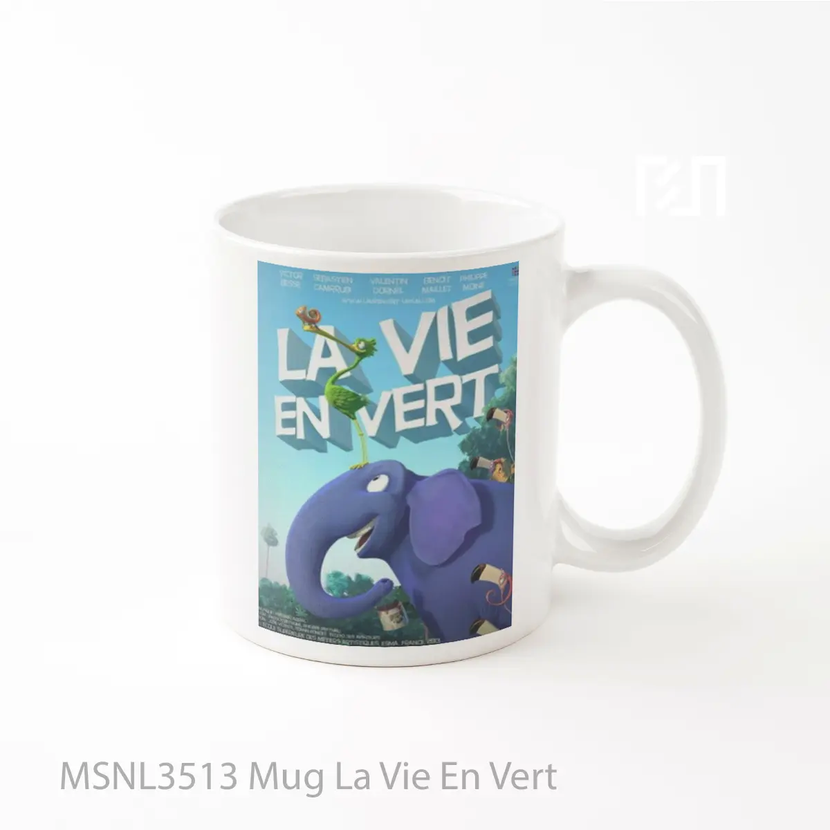 Mug La Vie En Vert Gelas Keramik Tema Film MSNL3513