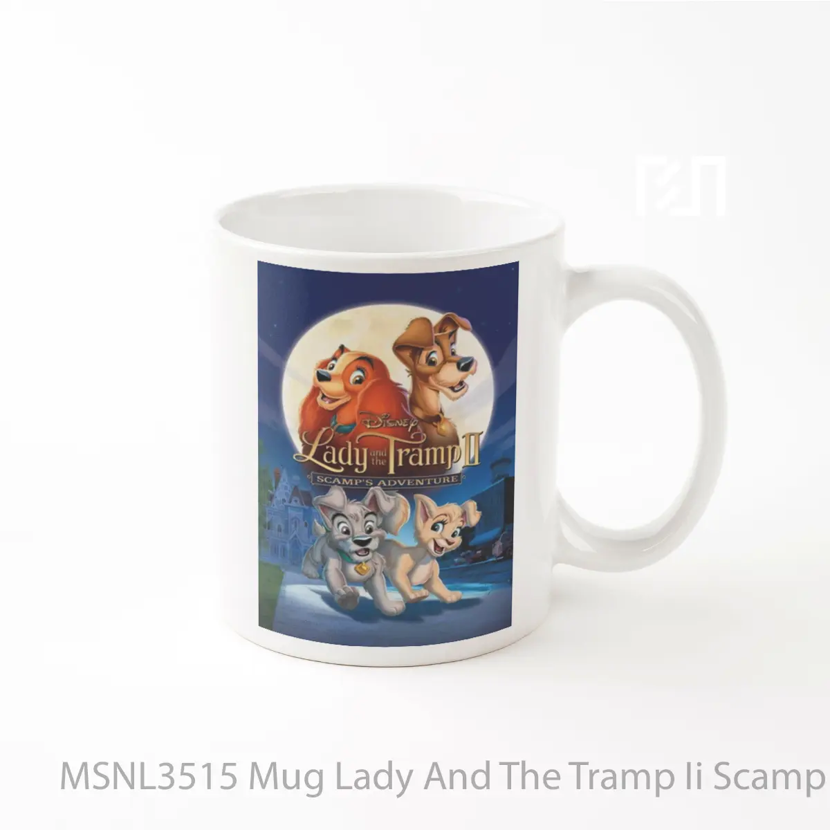 Mug Lady And The Tramp Ii Scamp S Adventure Gelas Keramik Tema Film MSNL3515