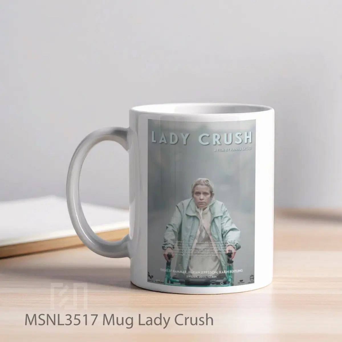 Mug Lady Crush Gelas Keramik Tema Film MSNL3517 - Tampak Kiri
