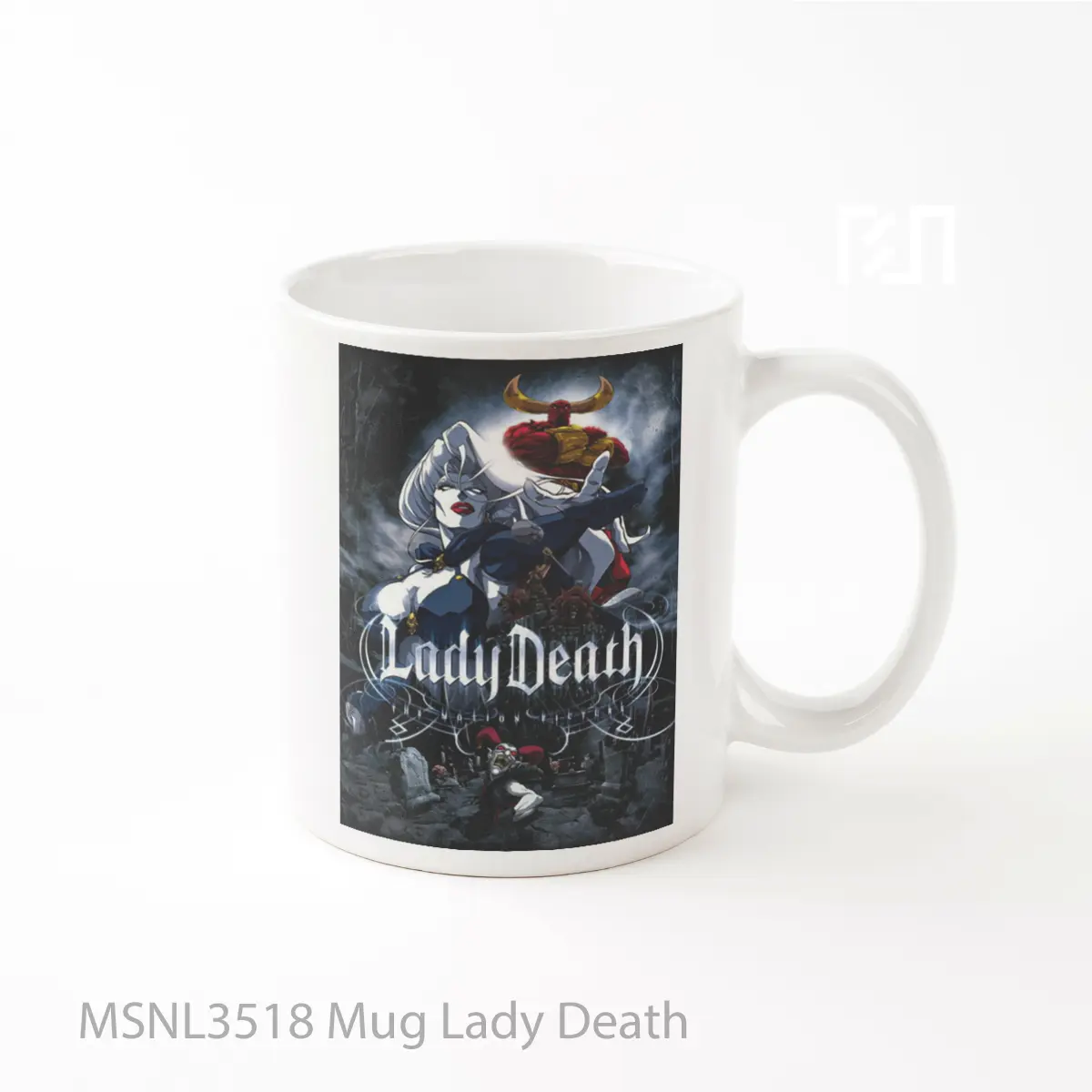 Mug Lady Death Gelas Keramik Tema Film MSNL3518