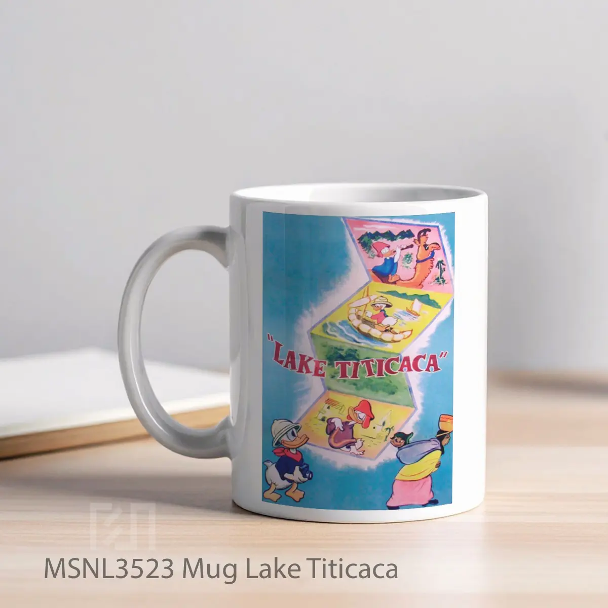 Mug Lake Titicaca Gelas Keramik Tema Film MSNL3523 - Tampak Kiri