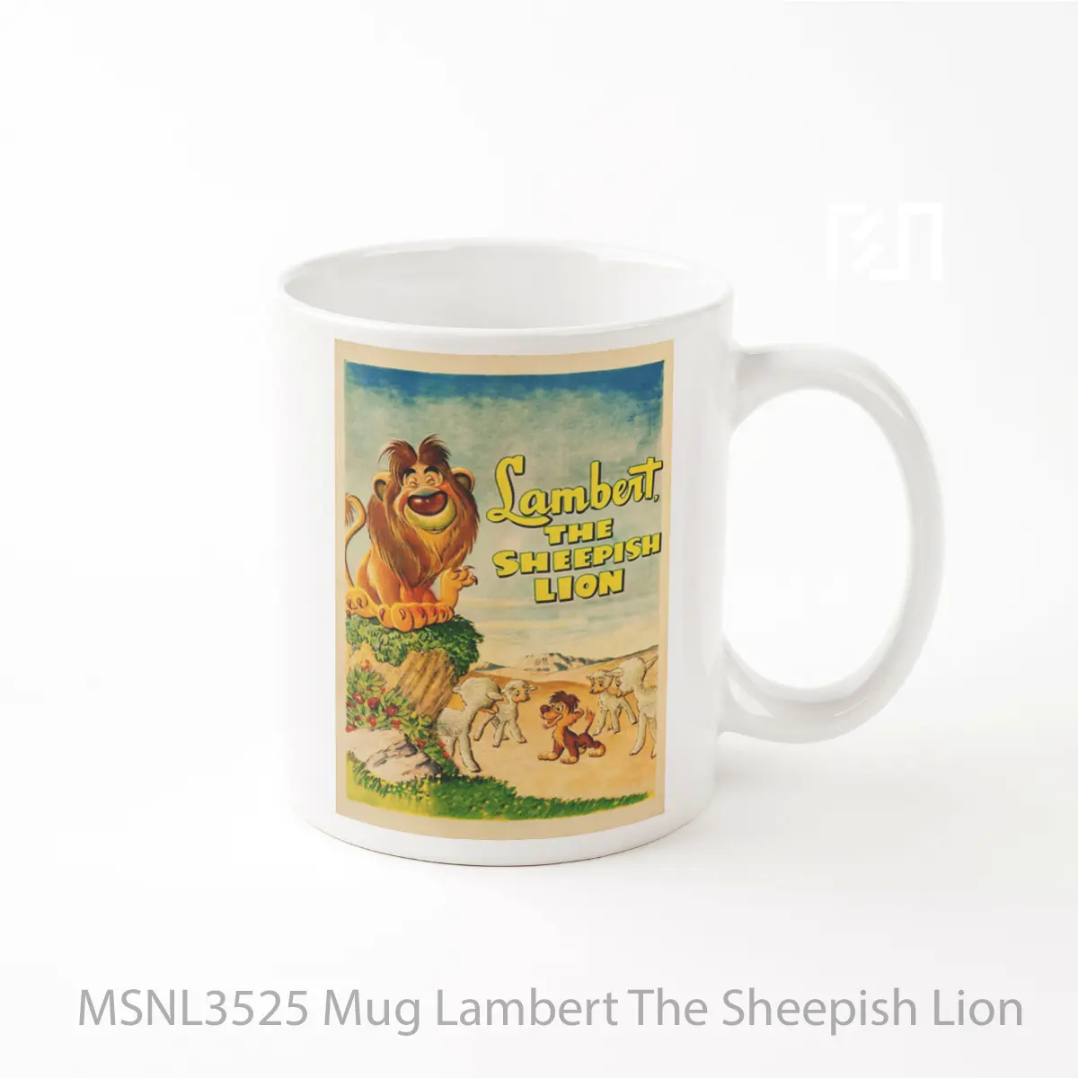 Mug Lambert The Sheepish Lion Gelas Keramik Tema Film MSNL3525