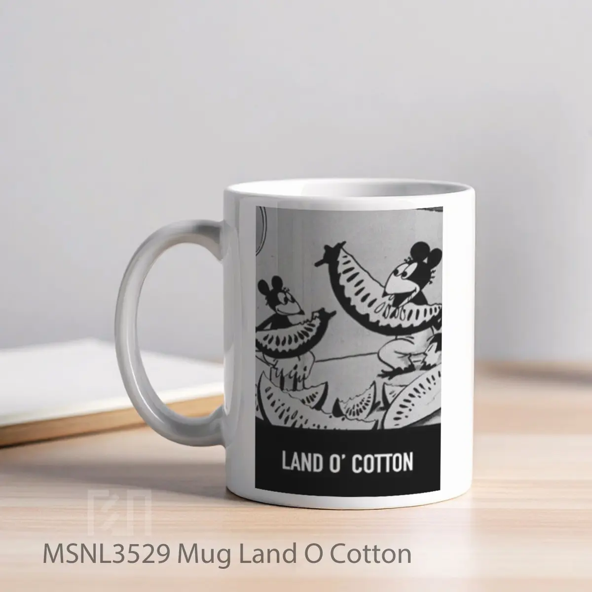 Mug Land O Cotton Gelas Keramik Tema Film MSNL3529 - Tampak Kiri