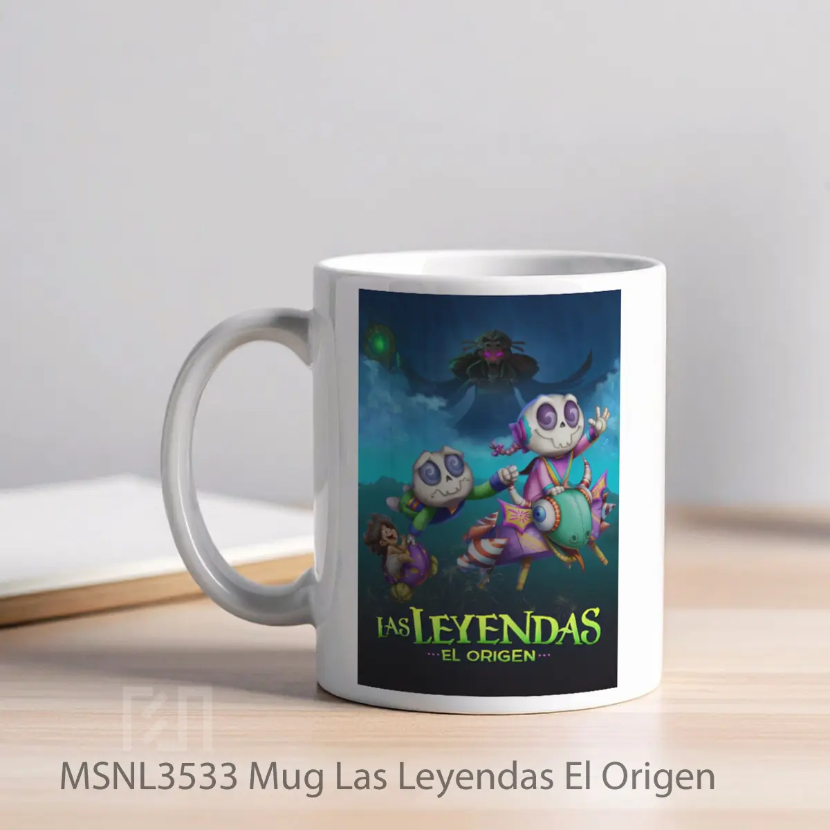 Mug Las Leyendas El Origen Gelas Keramik Tema Film MSNL3533 - Tampak Kiri