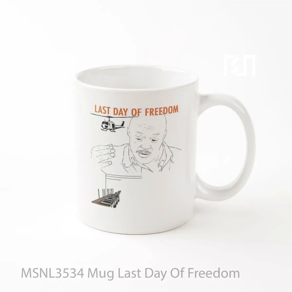 Mug Last Day Of Freedom Gelas Keramik Tema Film MSNL3534