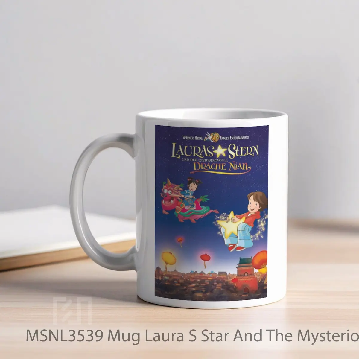 Mug Laura S Star And The Mysterious Dragon Nian Gelas Keramik Tema Film MSNL3539 - Tampak Kiri