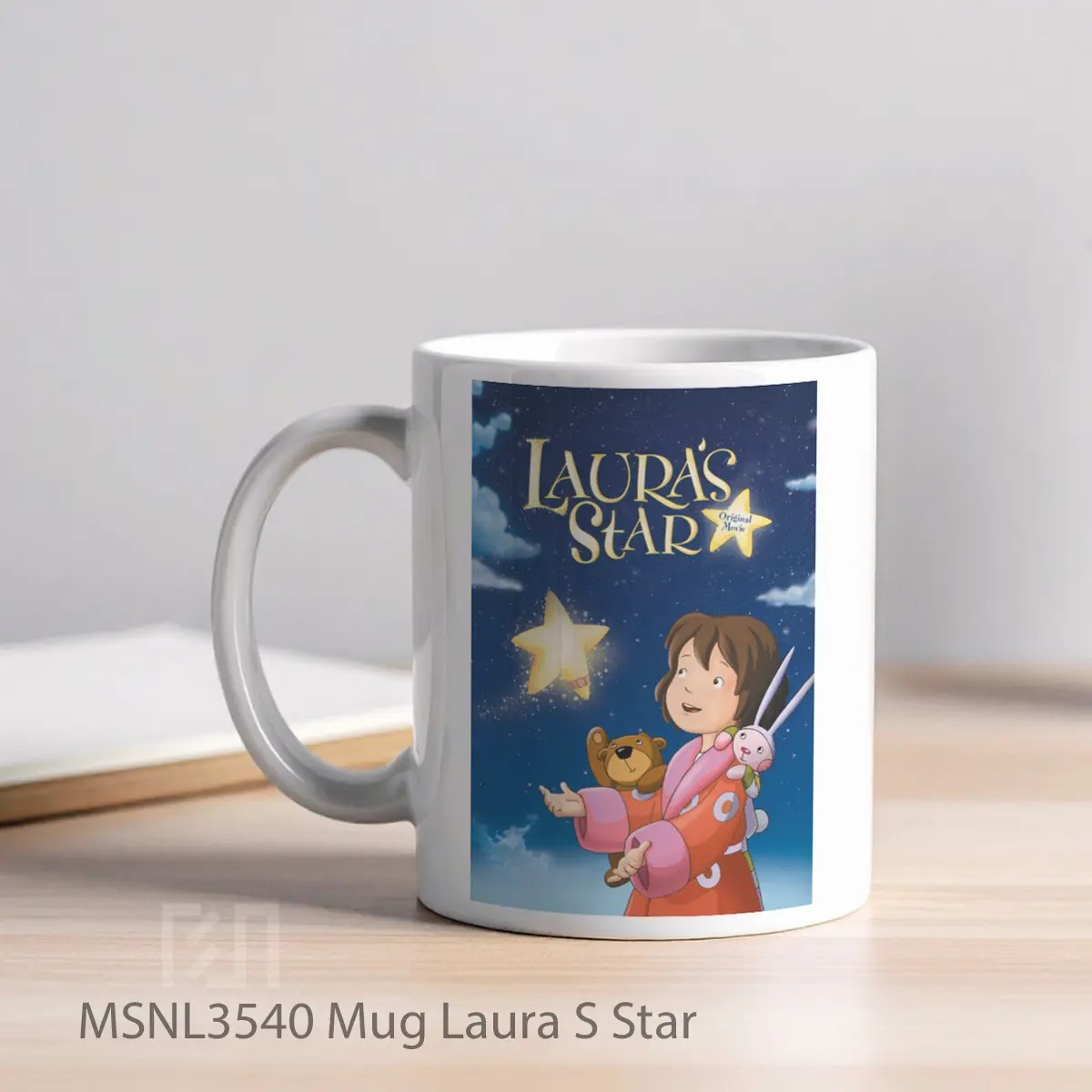 Mug Laura S Star Gelas Keramik Tema Film MSNL3540 - Tampak Kiri