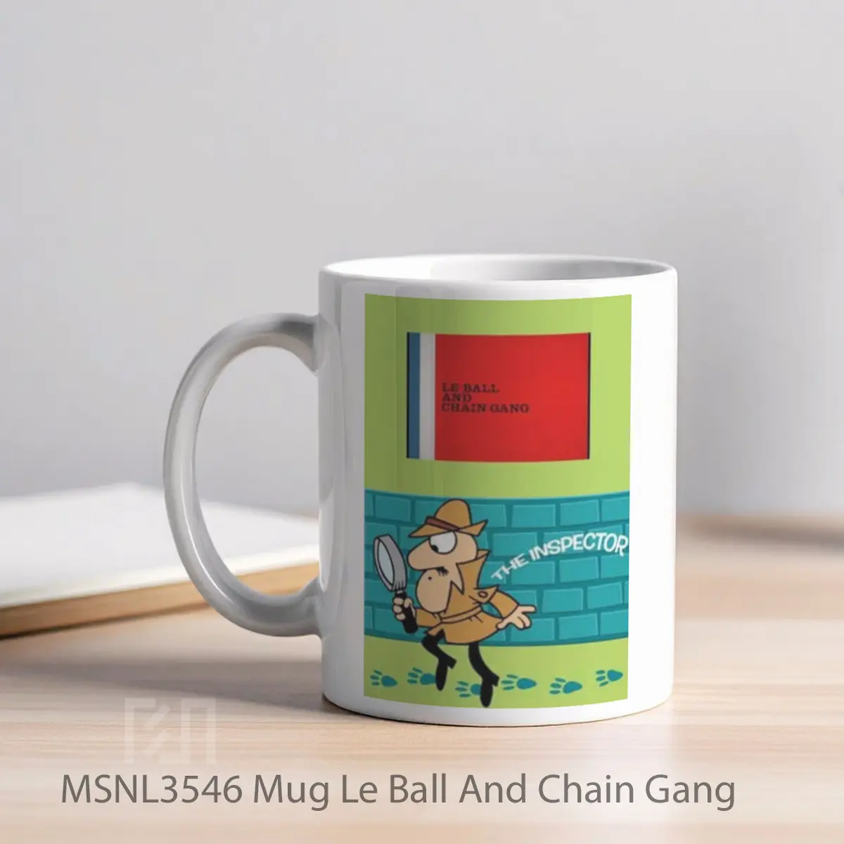 Mug Le Ball And Chain Gang Gelas Keramik Tema Film MSNL3546 - Tampak Kiri