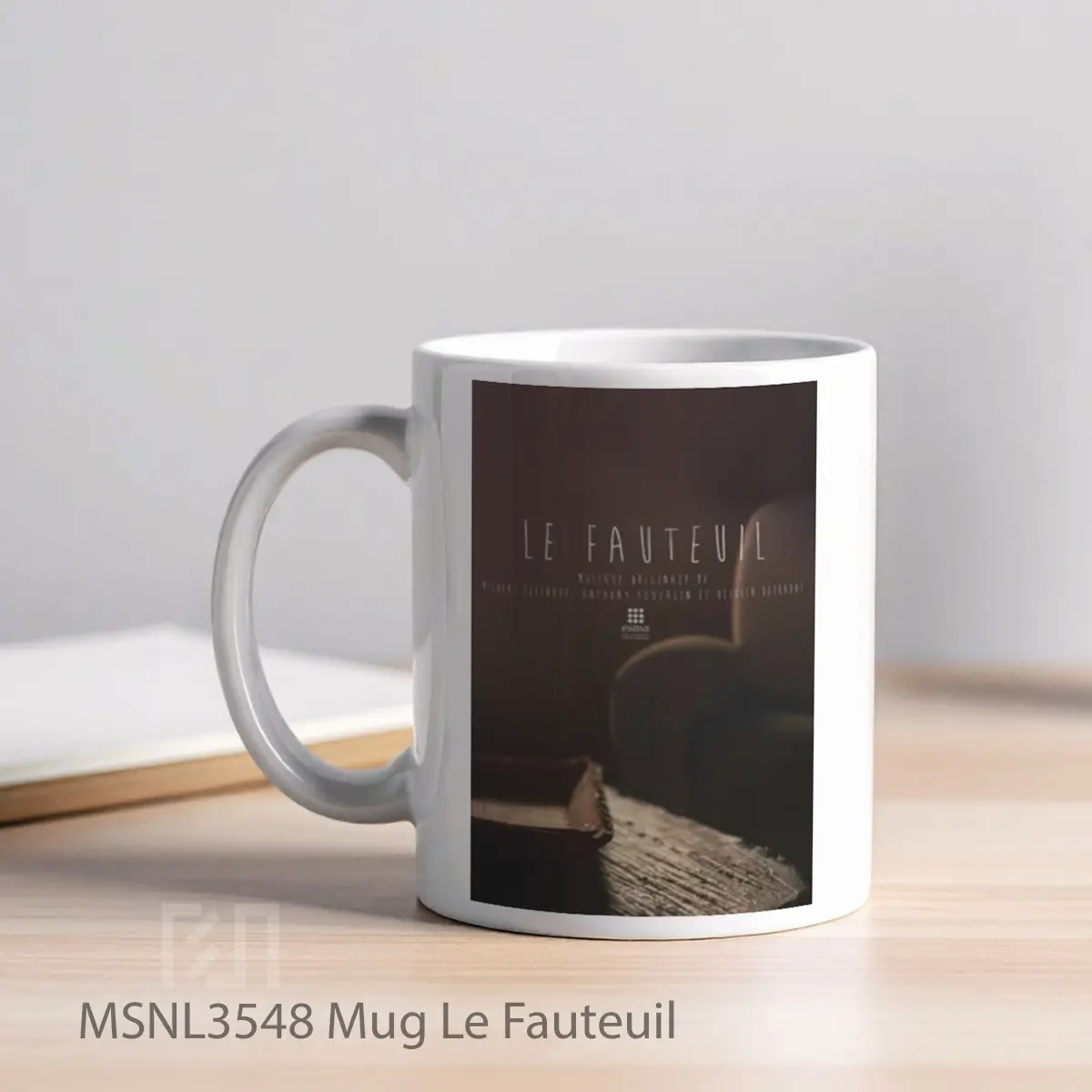 Mug Le Fauteuil Gelas Keramik Tema Film MSNL3548 - Tampak Kiri
