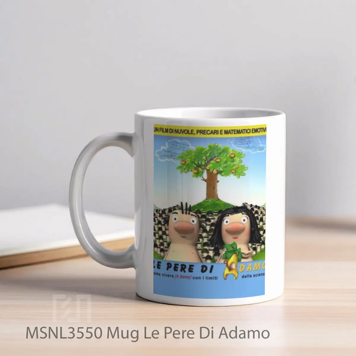 Mug Le Pere Di Adamo Gelas Keramik Tema Film MSNL3550 - Tampak Kiri