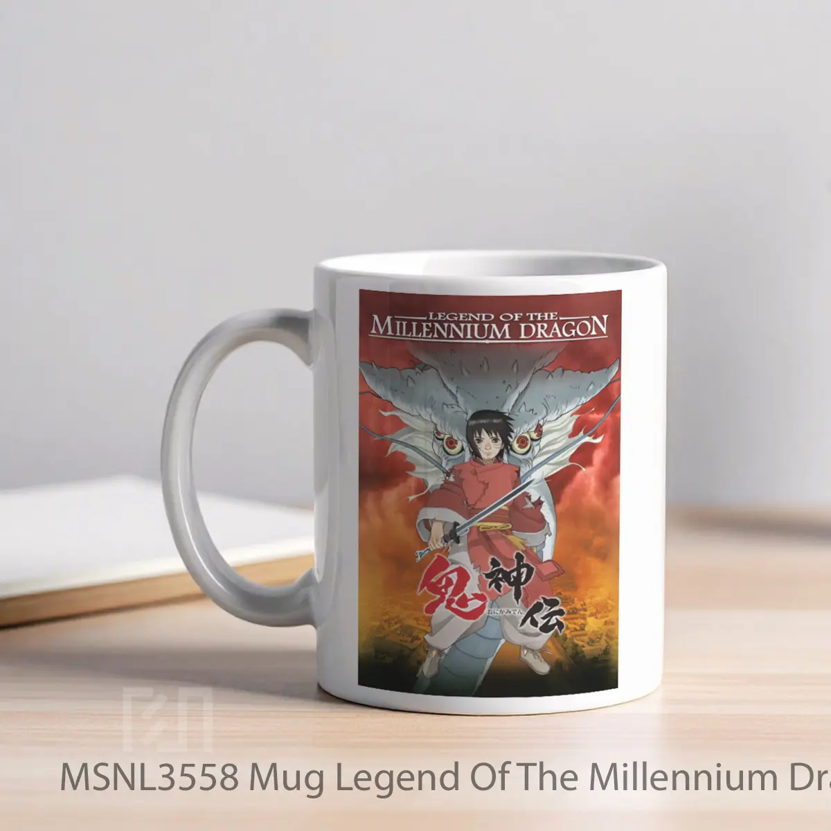 Mug Legend Of The Millennium Dragon Gelas Keramik Tema Film MSNL3558 - Tampak Kiri