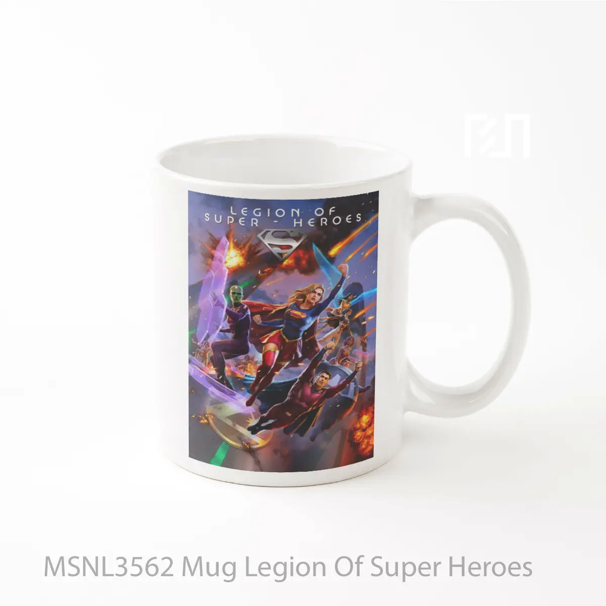 Mug Legion Of Super Heroes Gelas Keramik Tema Film MSNL3562
