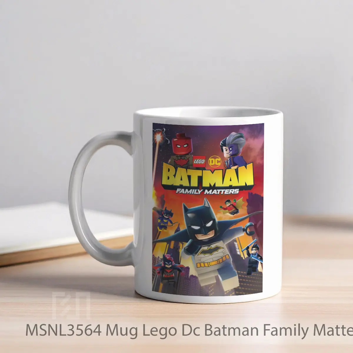 Mug Lego Dc Batman Family Matters Gelas Keramik Tema Film MSNL3564 - Tampak Kiri
