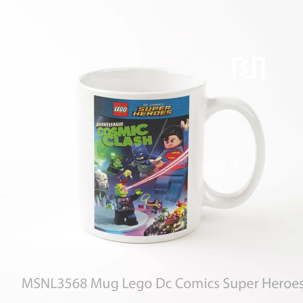 Mug Lego Dc Comics Super Heroes Justice League Cosmic Clash Gelas Keramik Tema Film MSNL3568