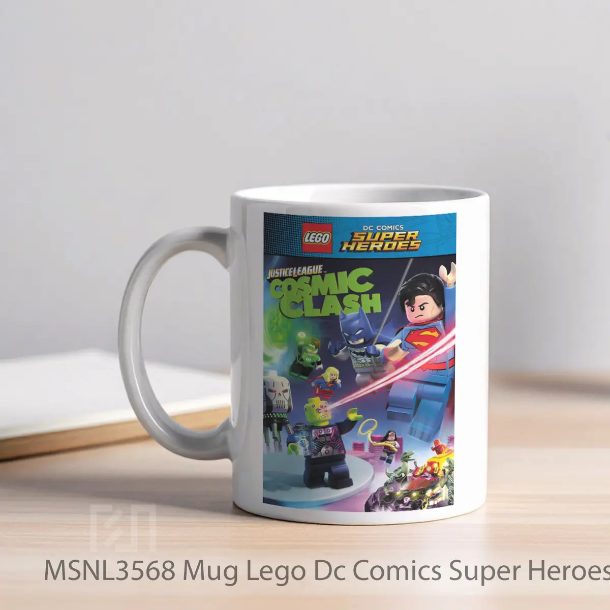 Mug Lego Dc Comics Super Heroes Justice League Cosmic Clash Gelas Keramik Tema Film MSNL3568 - Tampak Kiri