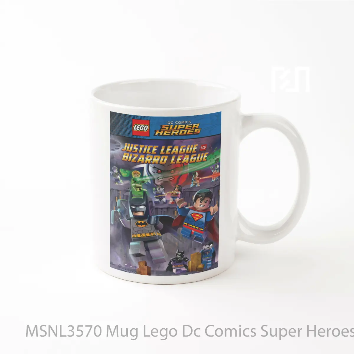 Mug Lego Dc Comics Super Heroes Justice League Vs Bizarro League Gelas Keramik Tema Film MSNL3570