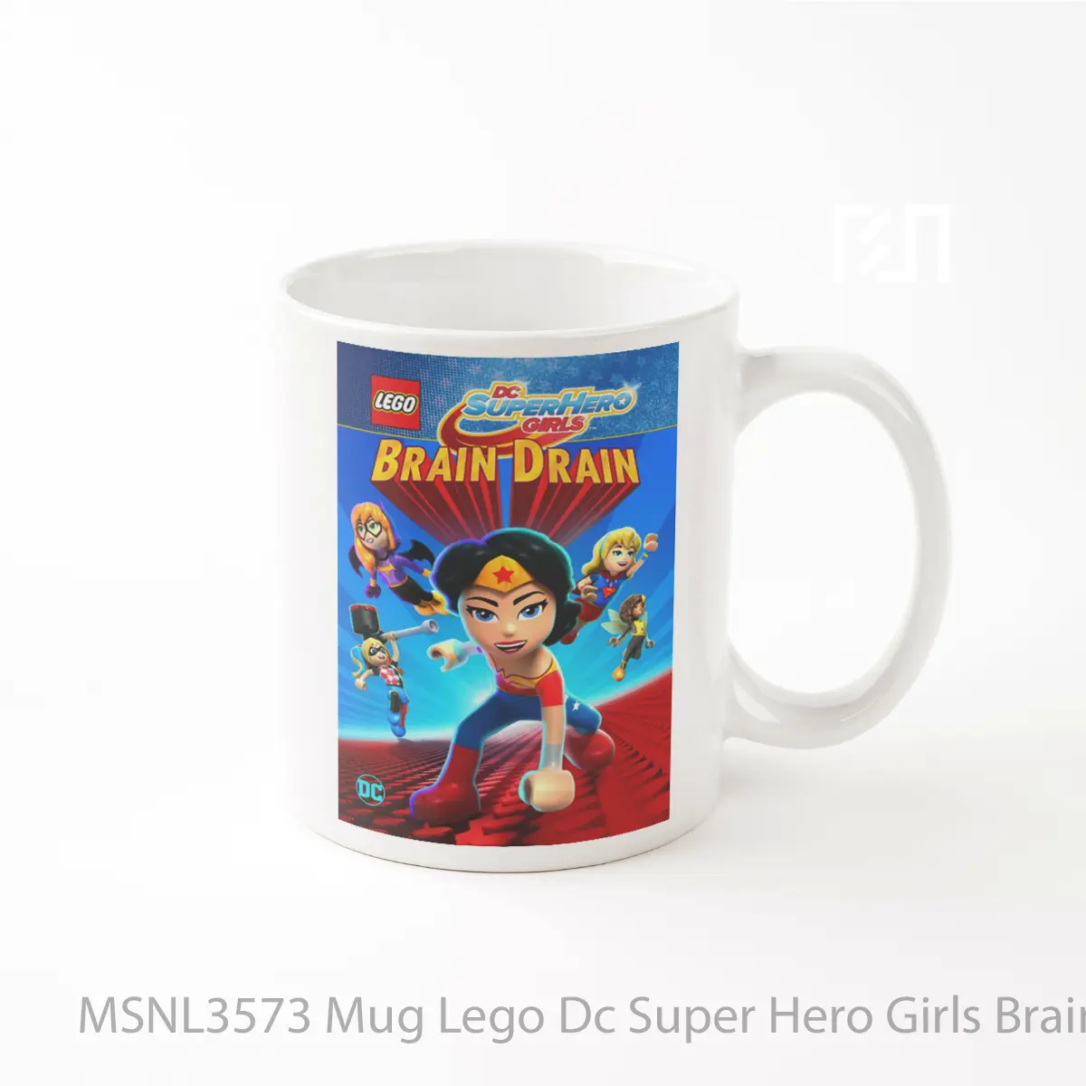 Mug Lego Dc Super Hero Girls Brain Drain Gelas Keramik Tema Film MSNL3573