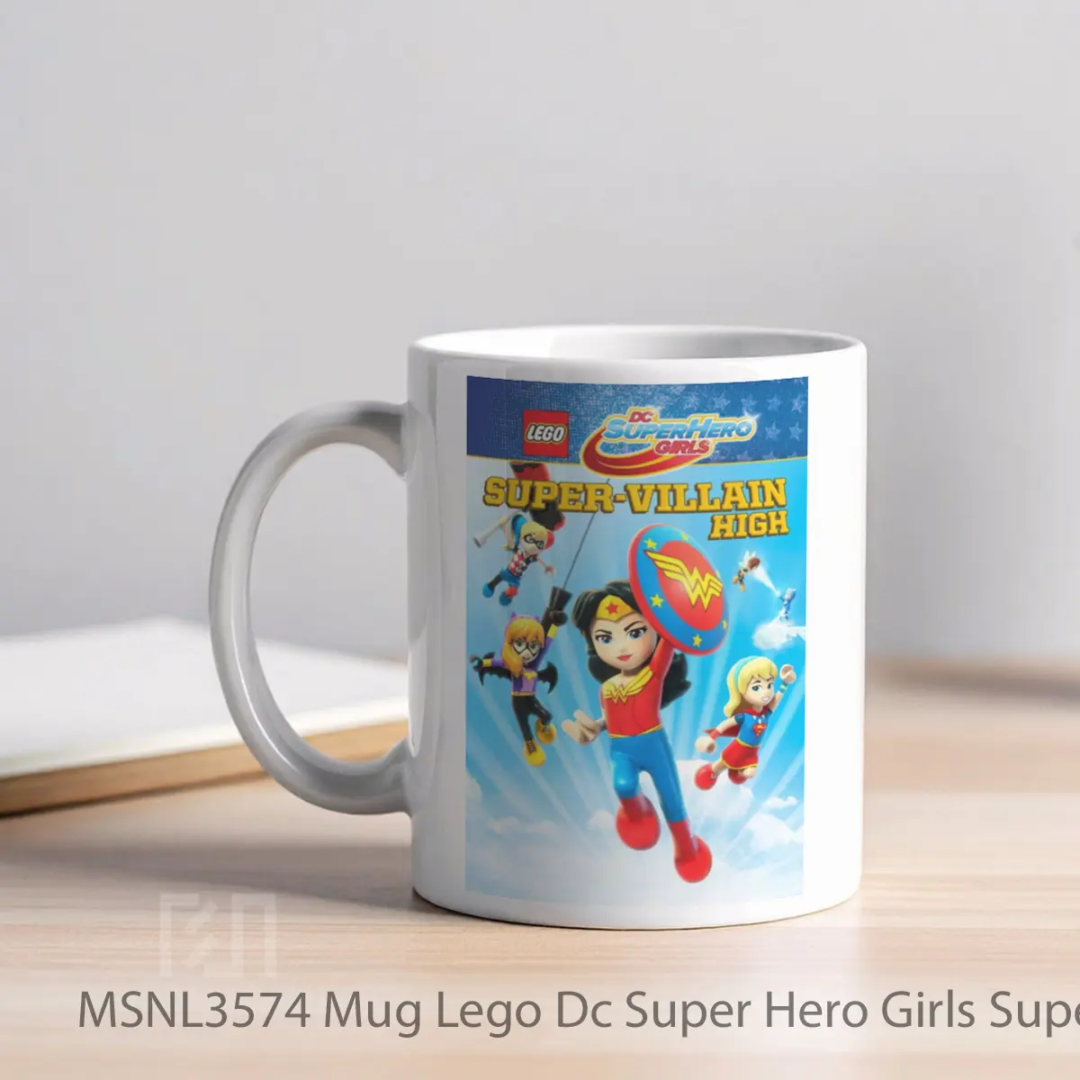 Mug Lego Dc Super Hero Girls Super Villain High Gelas Keramik Tema Film MSNL3574 - Tampak Kiri