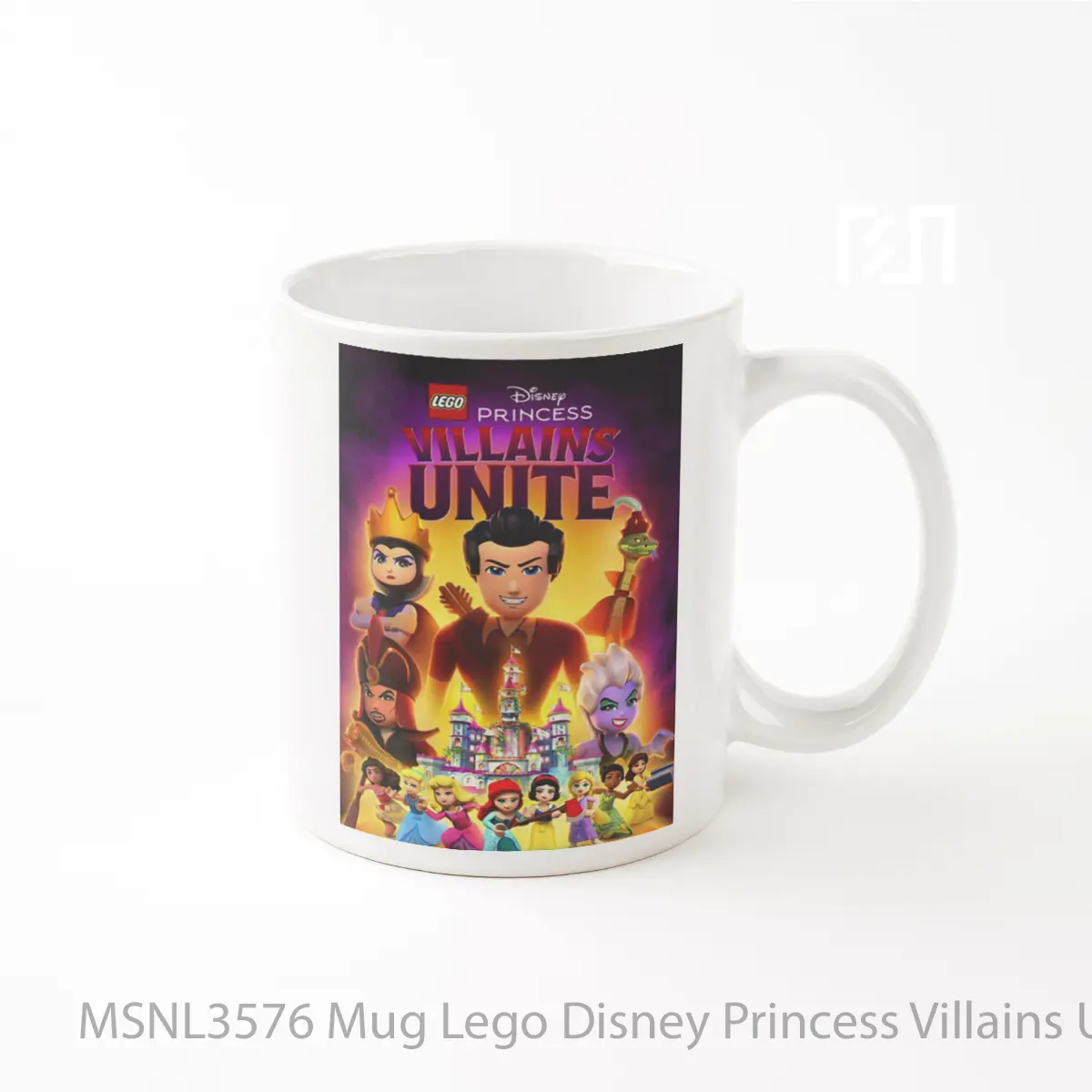Mug Lego Disney Princess Villains Unite Gelas Keramik Tema Film MSNL3576