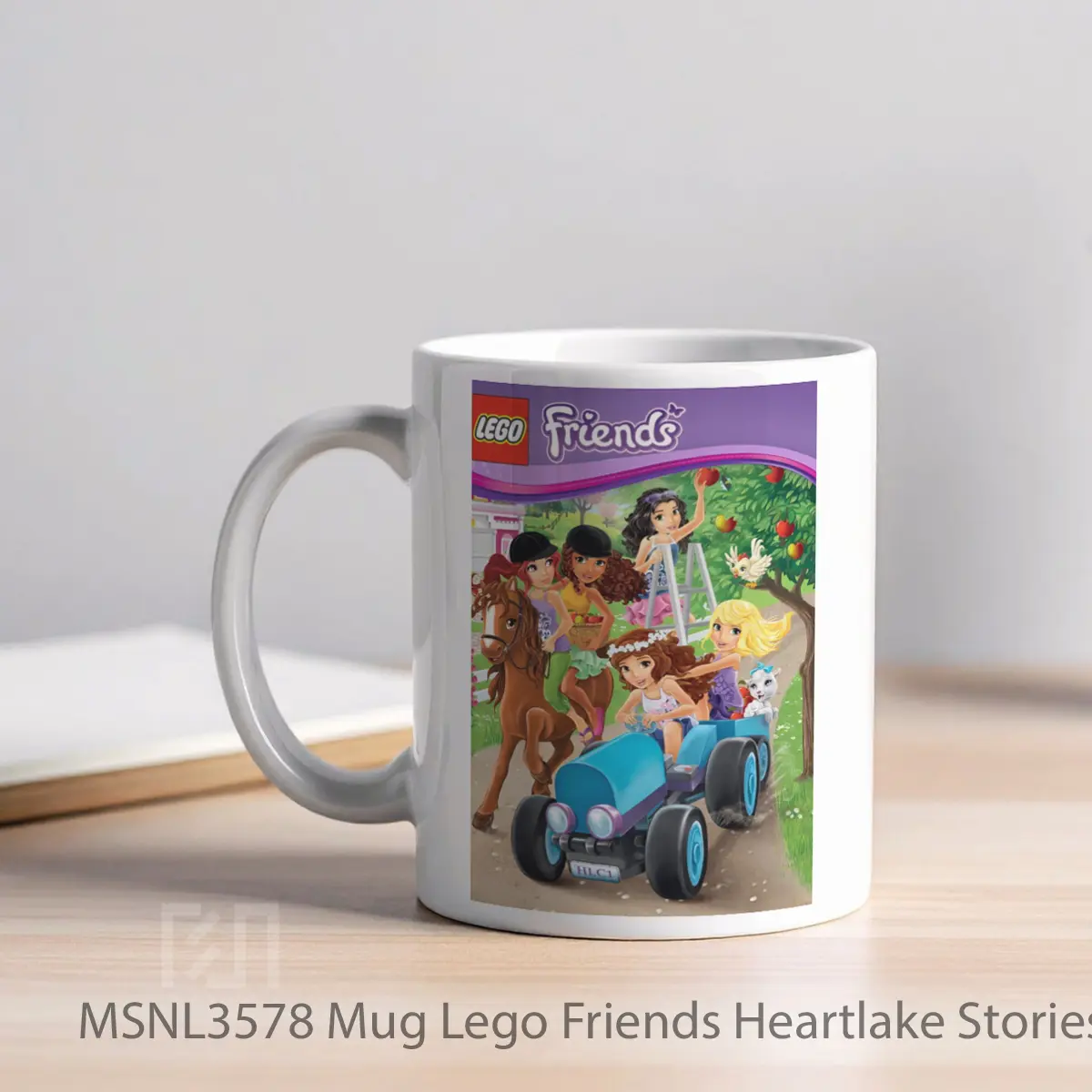 Mug Lego Friends Heartlake Stories Fitting In Gelas Keramik Tema Film MSNL3578 - Tampak Kiri