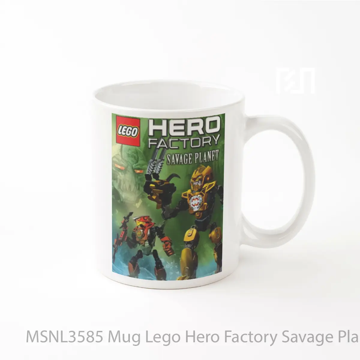 Mug Lego Hero Factory Savage Planet Gelas Keramik Tema Film MSNL3585