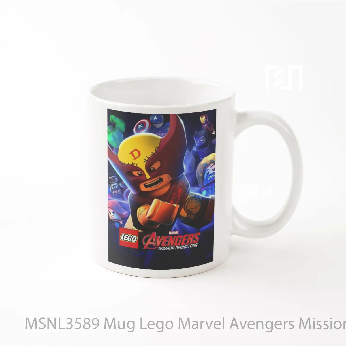 Mug Lego Marvel Avengers Mission Demolition Gelas Keramik Tema Film MSNL3589
