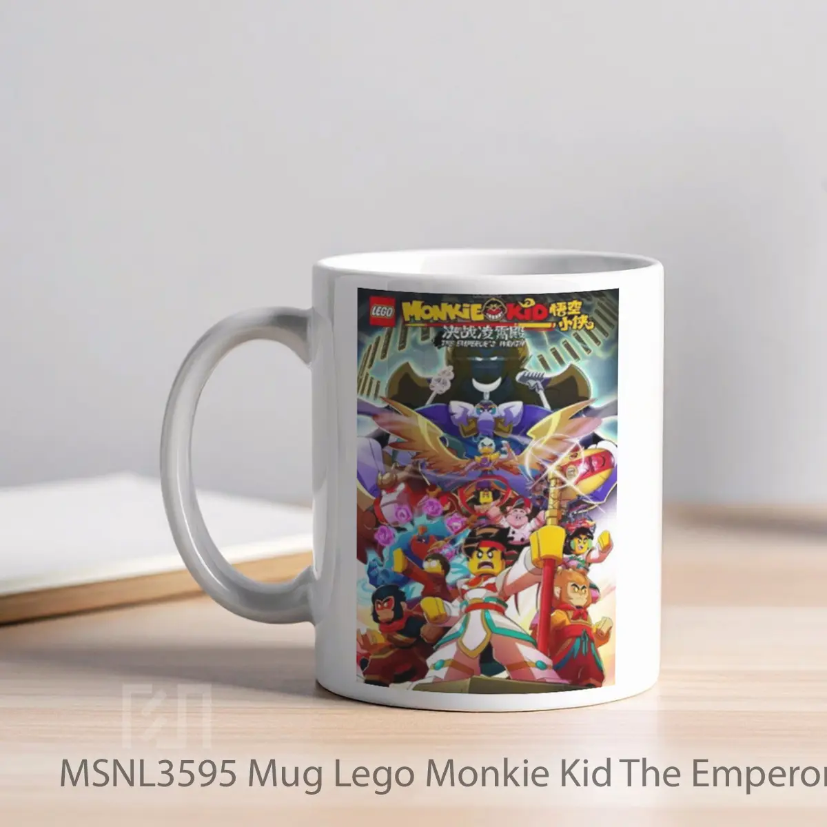 Mug Lego Monkie Kid The Emperor S Wrath Gelas Keramik Tema Film MSNL3595 - Tampak Kiri