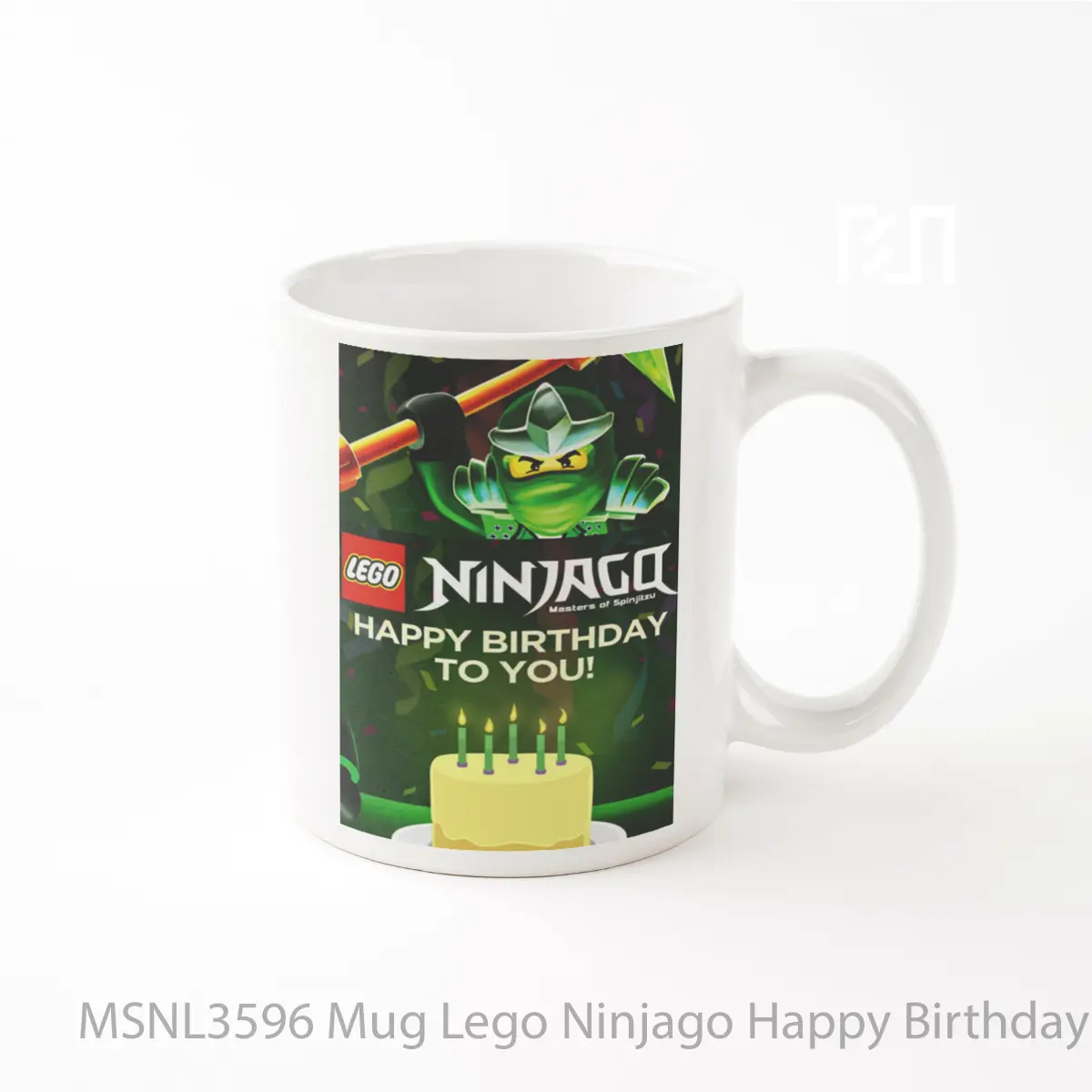 Mug Lego Ninjago Happy Birthday To You Gelas Keramik Tema Film MSNL3596