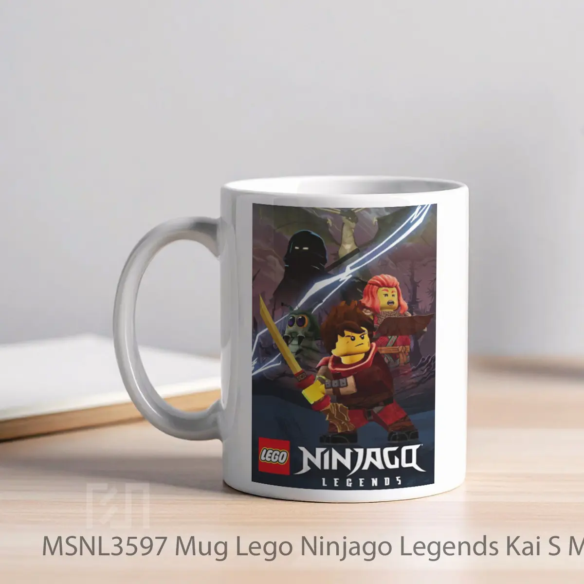 Mug Lego Ninjago Legends Kai S Monstrous Journey Gelas Keramik Tema Film MSNL3597 - Tampak Kiri
