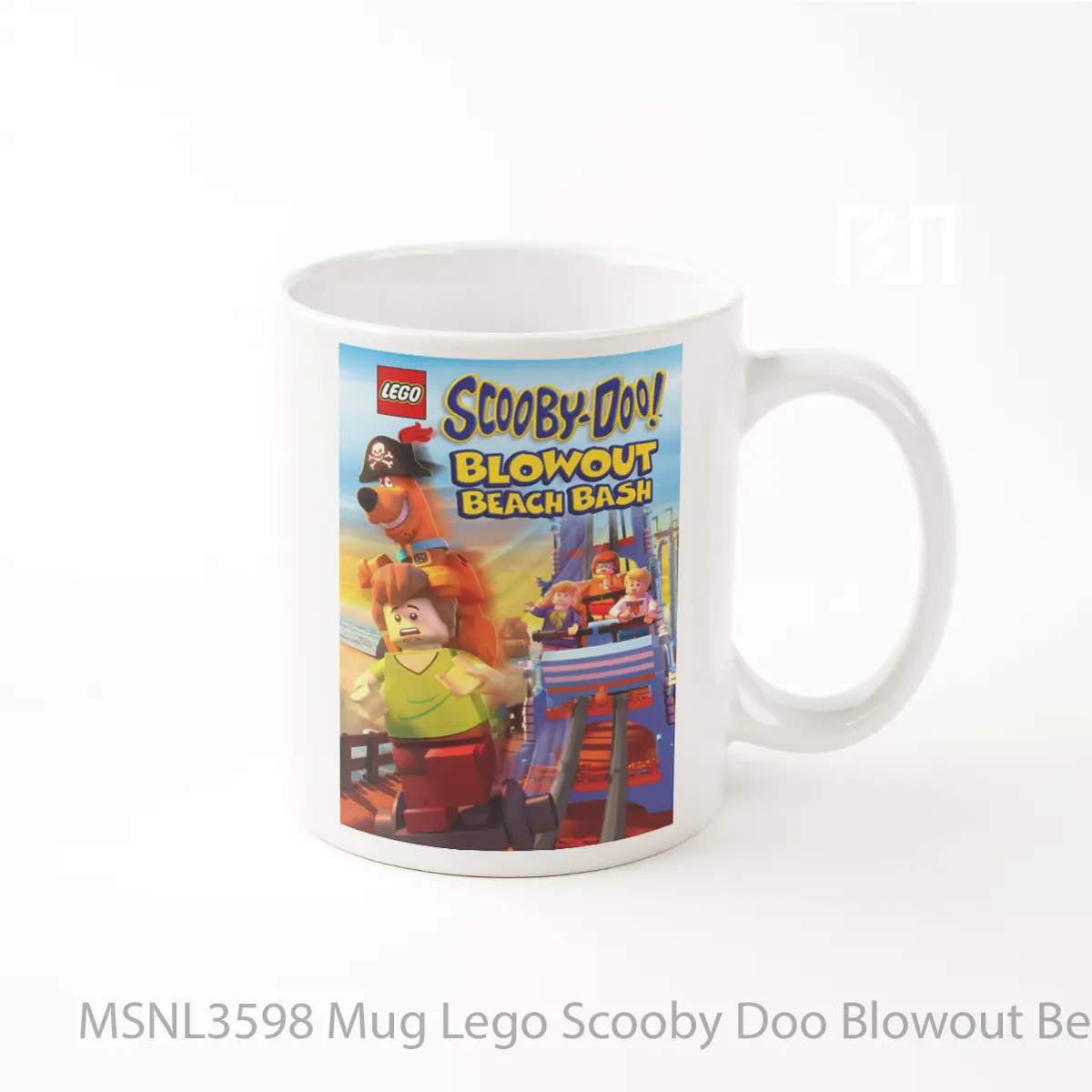 Mug Lego Scooby Doo Blowout Beach Bash Gelas Keramik Tema Film MSNL3598