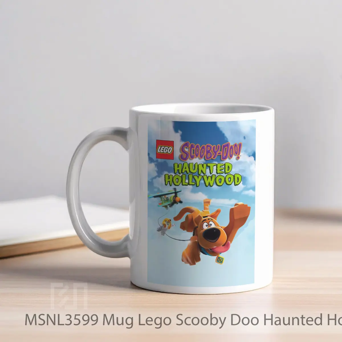 Mug Lego Scooby Doo Haunted Hollywood Gelas Keramik Tema Film MSNL3599 - Tampak Kiri