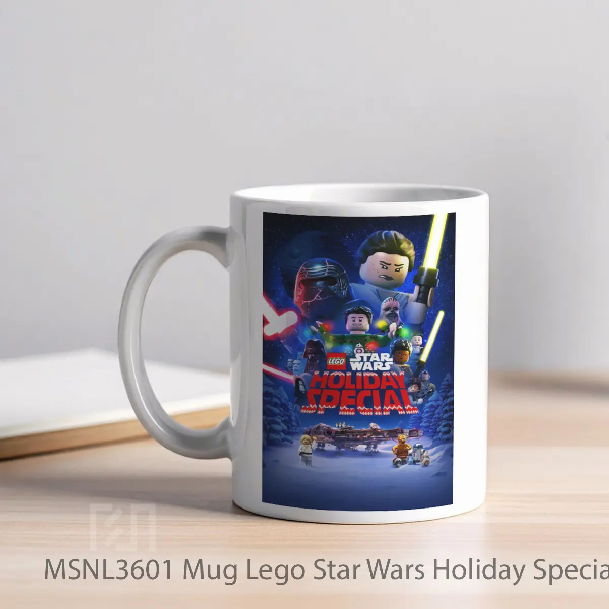 Mug Lego Star Wars Holiday Special Gelas Keramik Tema Film MSNL3601 - Tampak Kiri