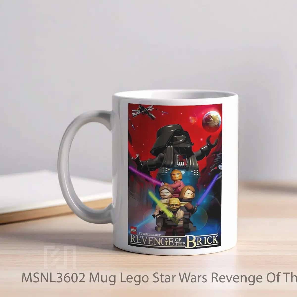Mug Lego Star Wars Revenge Of The Brick Gelas Keramik Tema Film MSNL3602 - Tampak Kiri