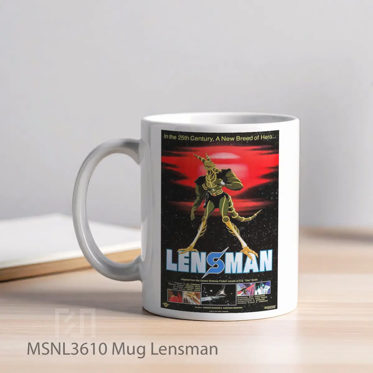 Mug Lensman Gelas Keramik Tema Film MSNL3610 - Tampak Kiri