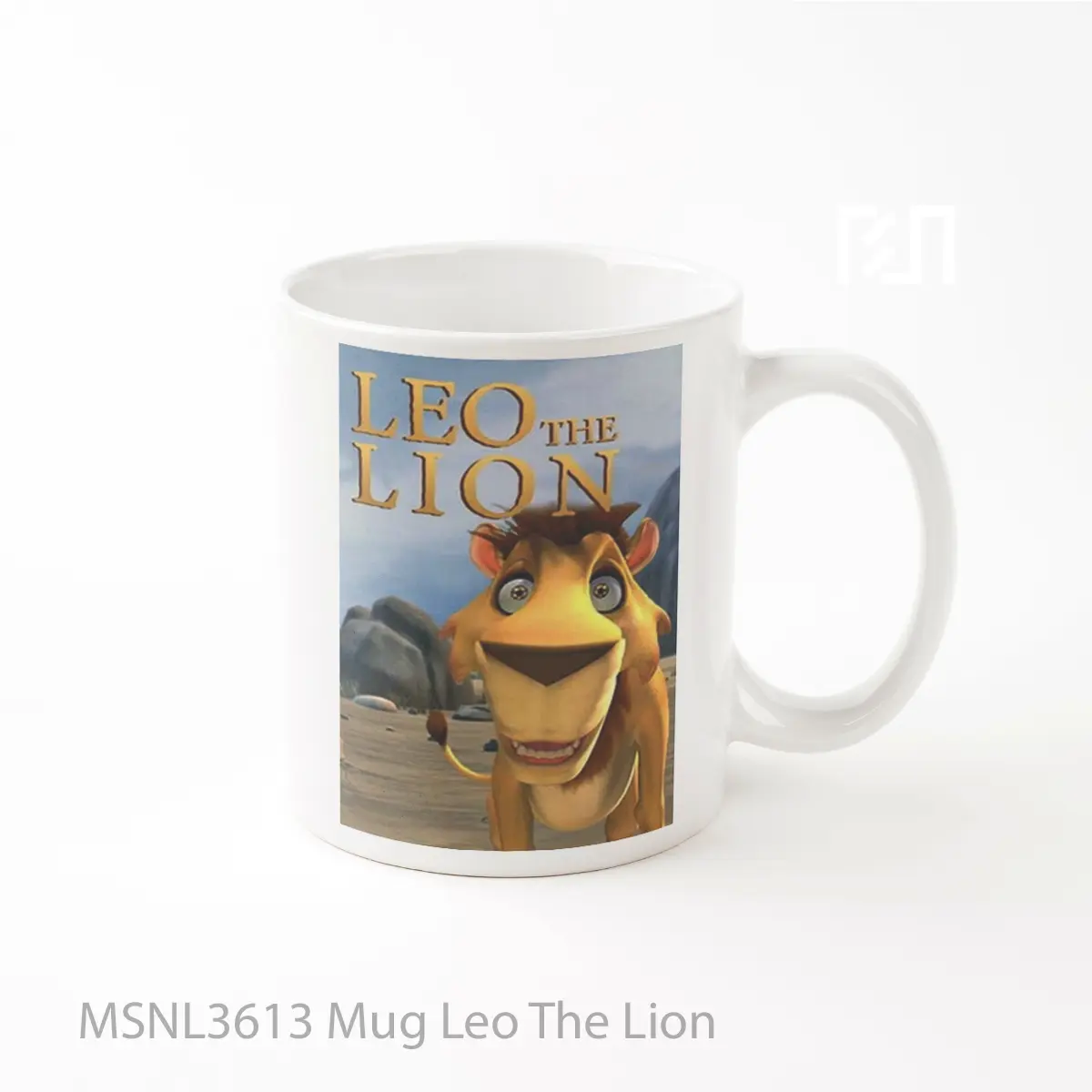 Mug Keramik Premium SNI - Mug Leo The Lion Gelas Keramik Tema Film MSNL3613