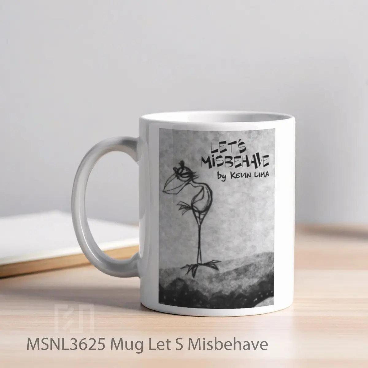 Mug Let S Misbehave Gelas Keramik Tema Film MSNL3625 - Tampak Kiri