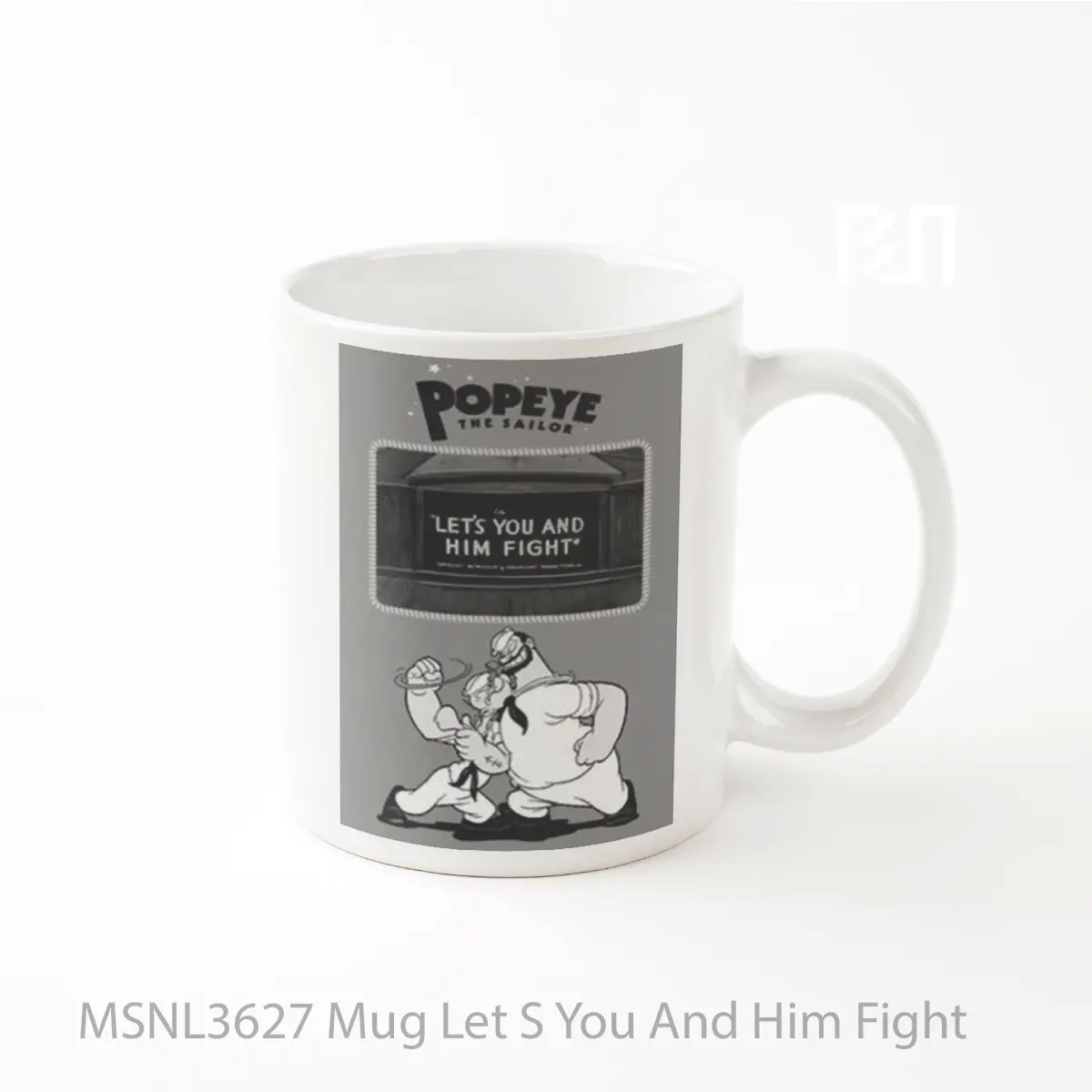 Mug Let S You And Him Fight Gelas Keramik Tema Film MSNL3627