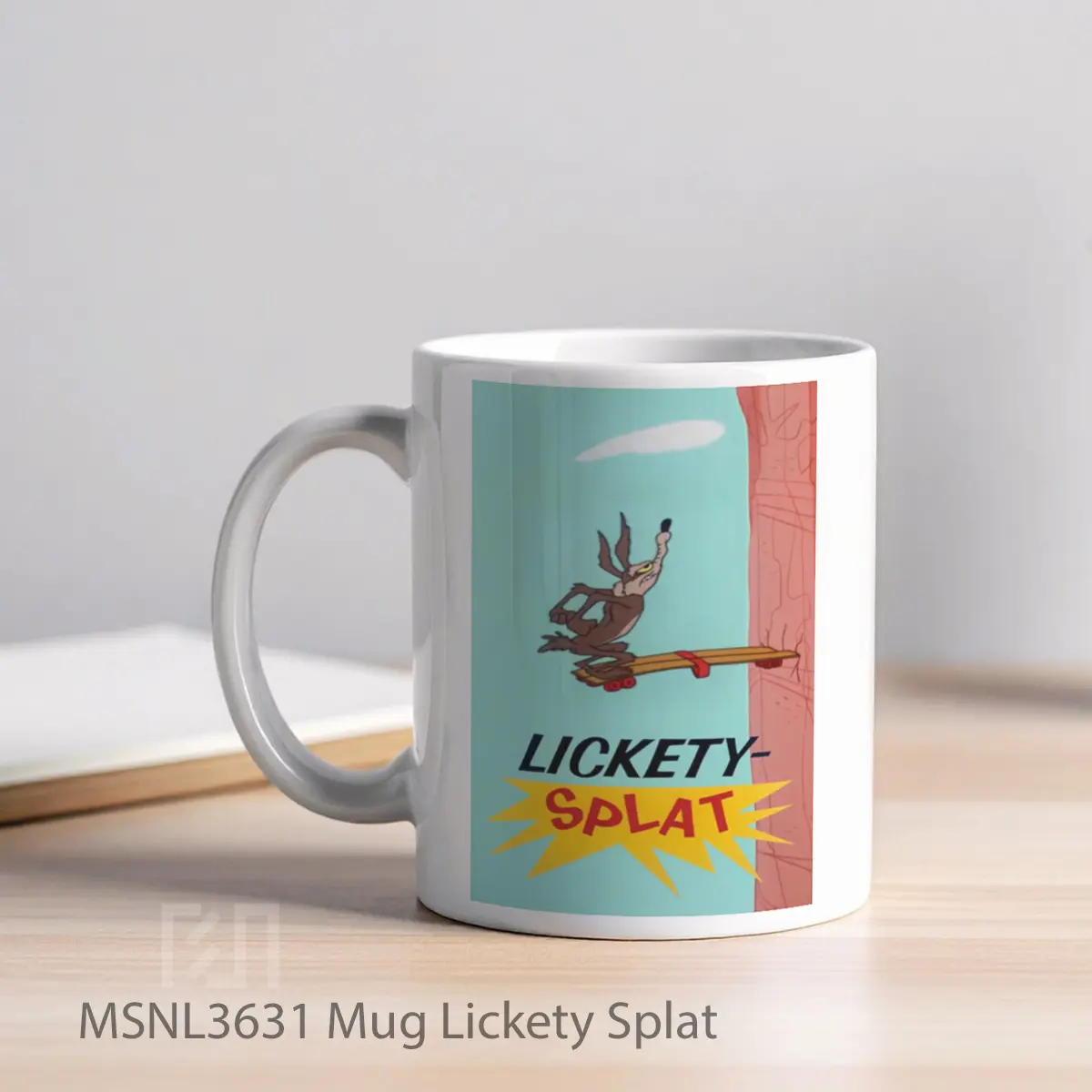 Mug Lickety Splat Gelas Keramik Tema Film MSNL3631 - Tampak Kiri