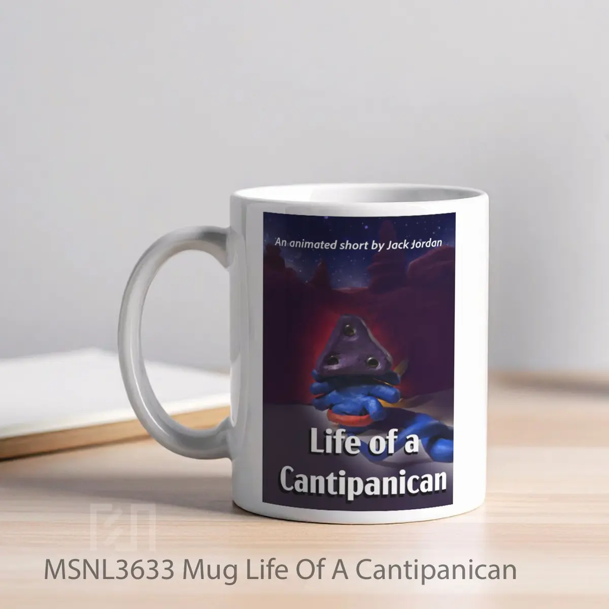Mug Life Of A Cantipanican Gelas Keramik Tema Film MSNL3633 - Tampak Kiri