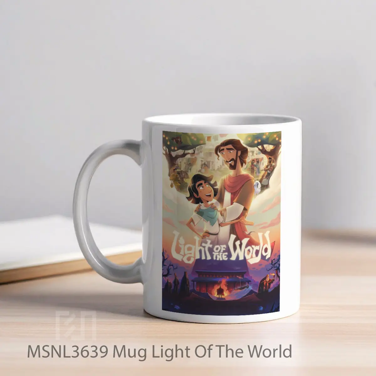 Mug Light Of The World Gelas Keramik Tema Film MSNL3639 - Tampak Kiri