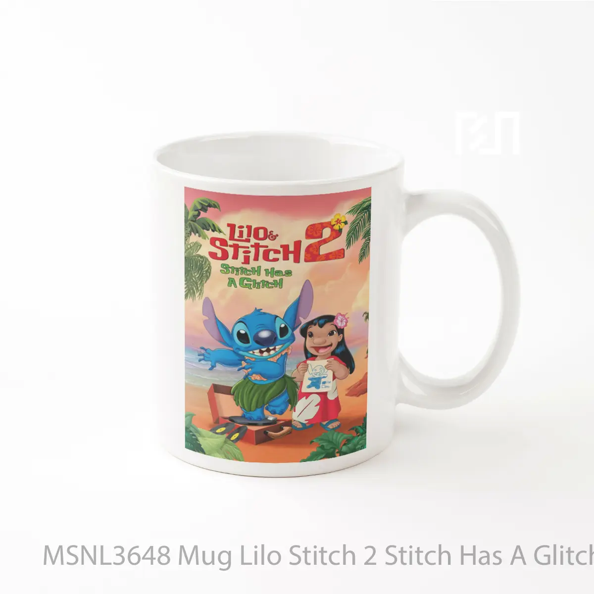 Mug Lilo Stitch 2 Stitch Has A Glitch Gelas Keramik Tema Film MSNL3648