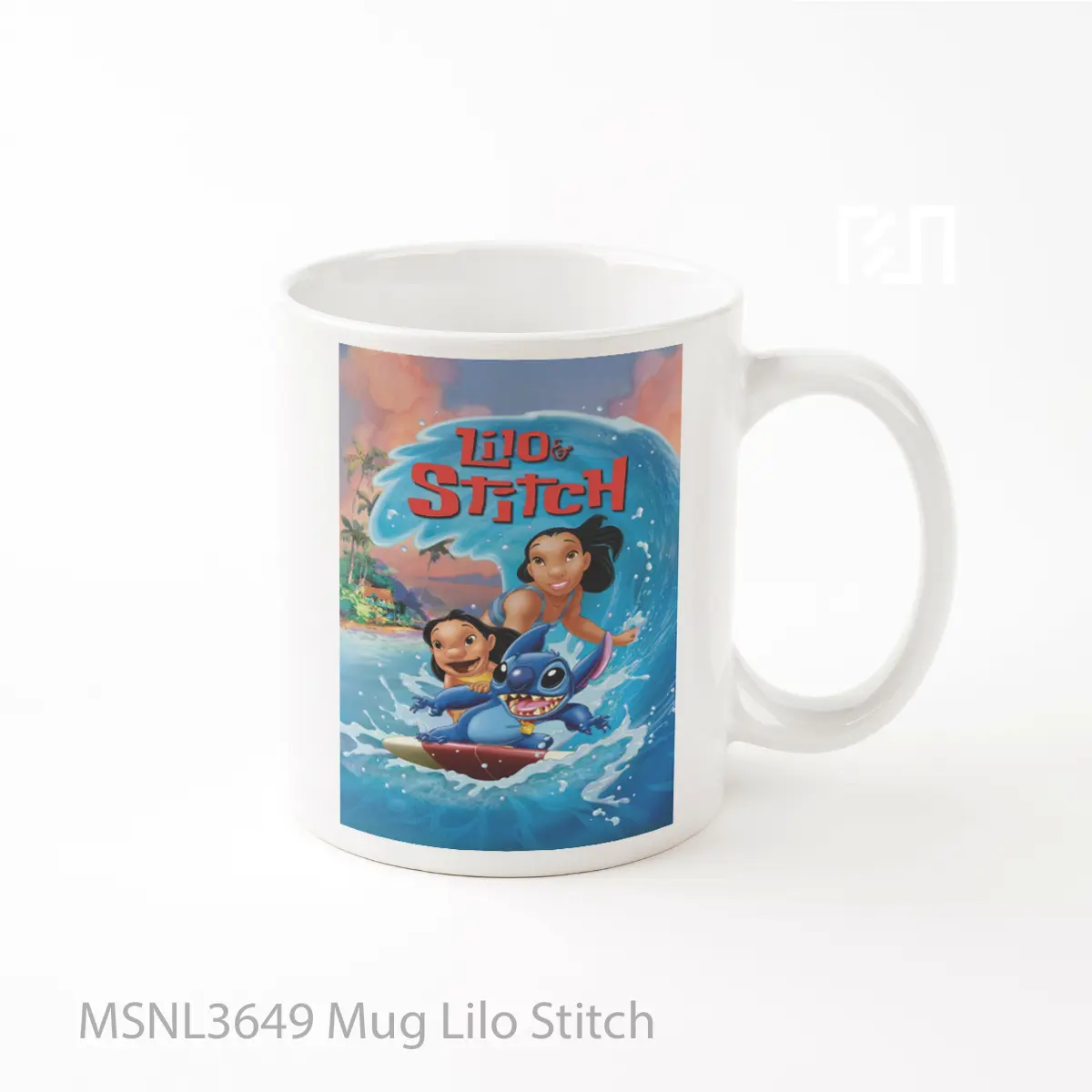 Mug Lilo Stitch Gelas Keramik Tema Film MSNL3649