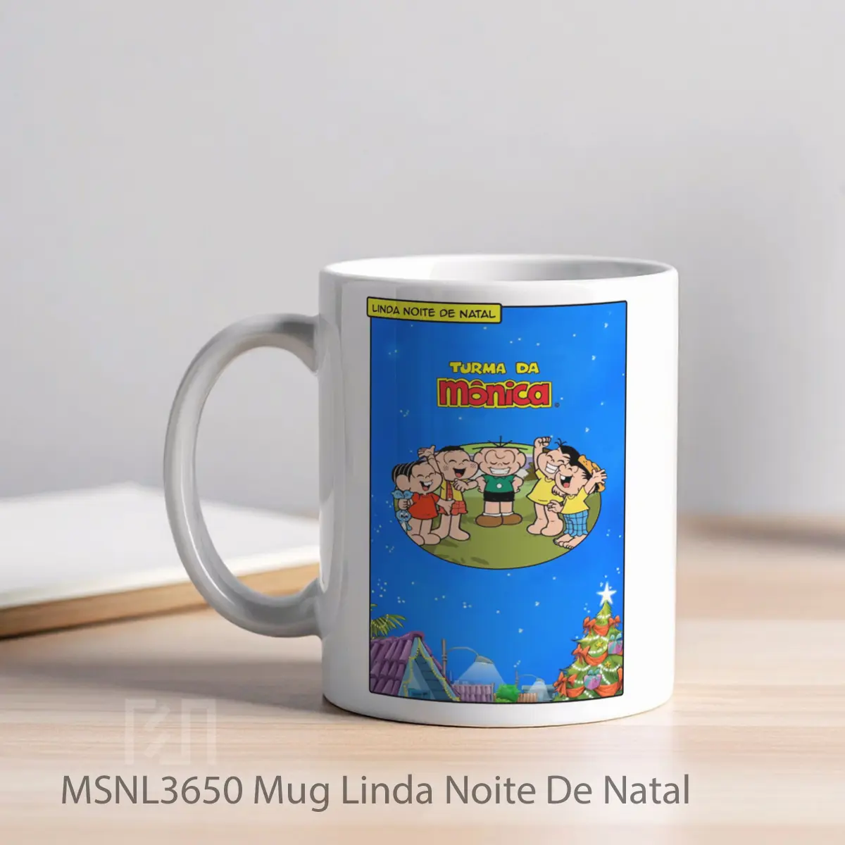 Mug Linda Noite De Natal Gelas Keramik Tema Film MSNL3650 - Tampak Kiri