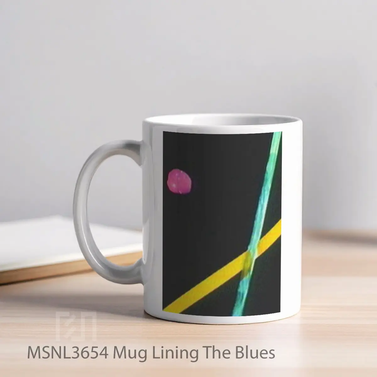 Mug Lining The Blues Gelas Keramik Tema Film MSNL3654 - Tampak Kiri