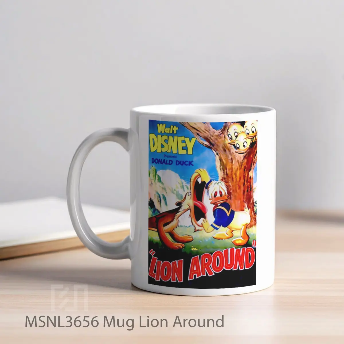 Mug Lion Around Gelas Keramik Tema Film MSNL3656 - Tampak Kiri
