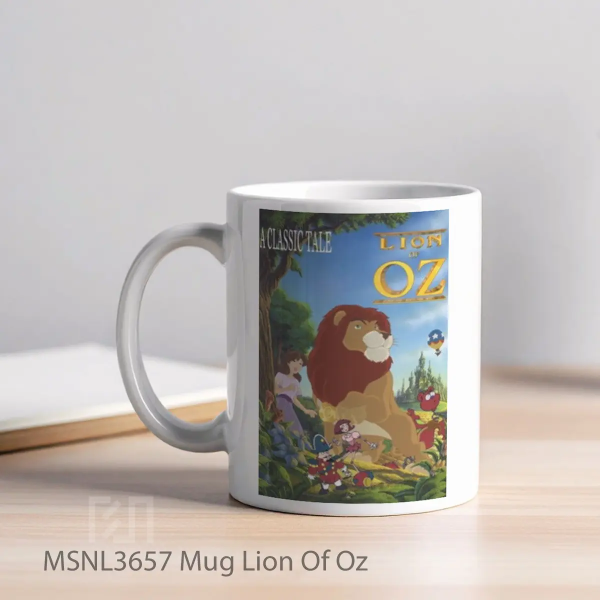 Mug Lion Of Oz Gelas Keramik Tema Film MSNL3657 - Tampak Kiri