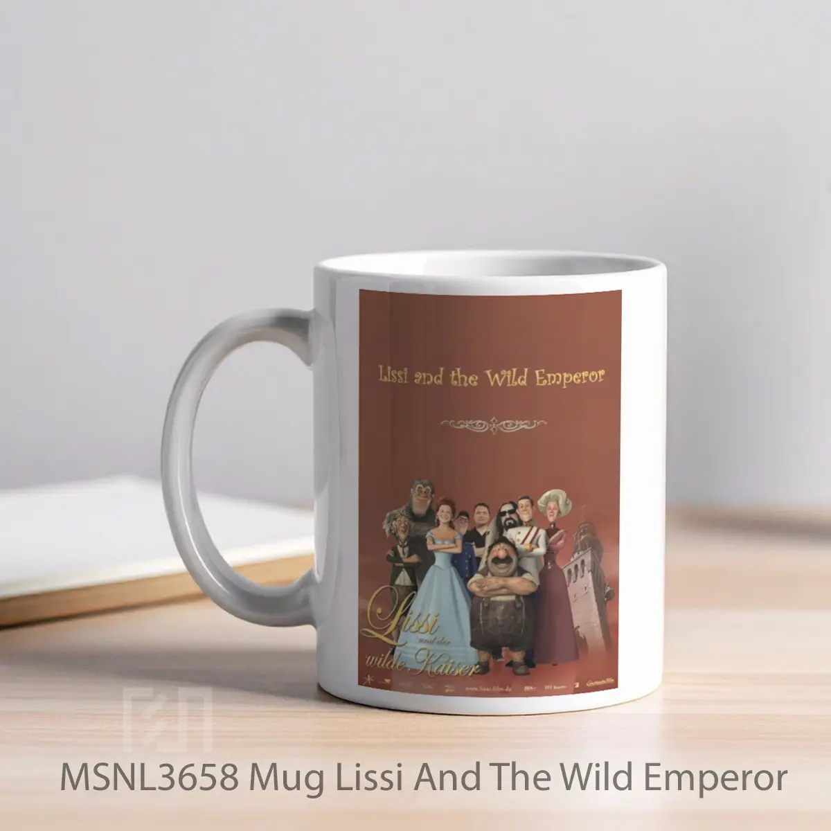 Mug Lissi And The Wild Emperor Gelas Keramik Tema Film MSNL3658 - Tampak Kiri