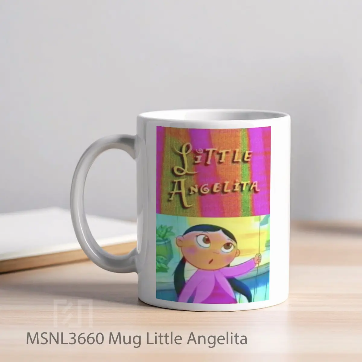 Mug Little Angelita Gelas Keramik Tema Film MSNL3660 - Tampak Kiri