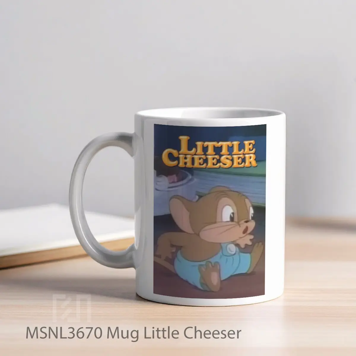 Mug Little Cheeser Gelas Keramik Tema Film MSNL3670 - Tampak Kiri
