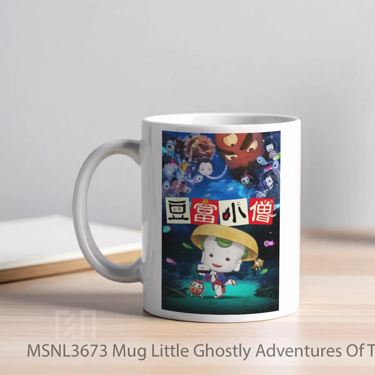 Mug Little Ghostly Adventures Of Tofu Boy Gelas Keramik Tema Film MSNL3673 - Tampak Kiri